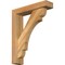 Ekena Millwork Olympic Block Rough Sawn Bracket w/ Offset Brace, Western Red Cedar, 4"W x 16"D x 20"H BKT0402X16X20OLY05RWR - alternate 1